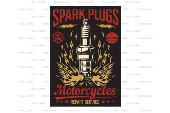 Download Motorcycle Repair Service Retro Poster - Premium Resources