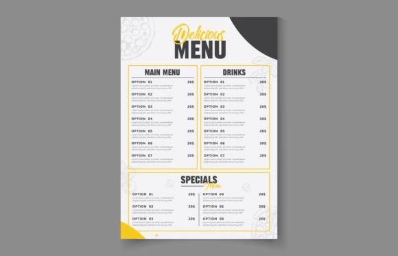 Download Creative Restaurant Food Menu Template - Premium Resources