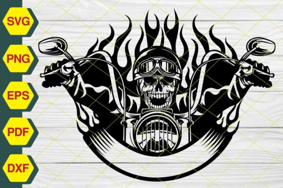 Download Motorcycle Skull SVG [ EP292 ] - Premium Resources